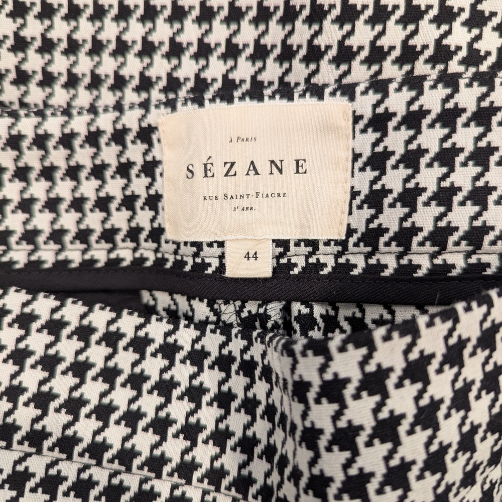 Sezane Clara Houndstooth Trousers - Picture 6 of 6